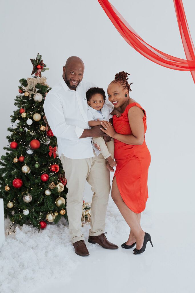 Studio Christmas family photoshoot 36